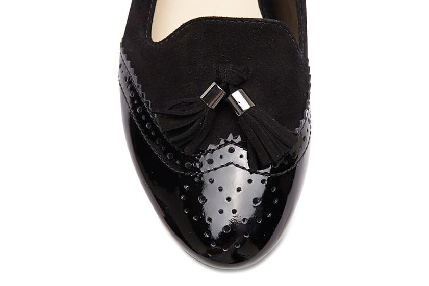 Trudy Loafer in Black Patent