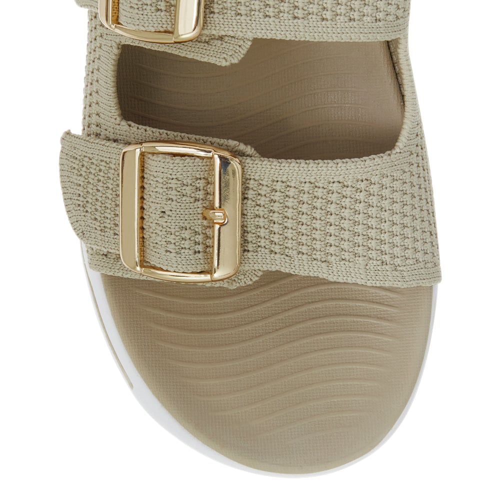 Adena Slide in Beige Weave