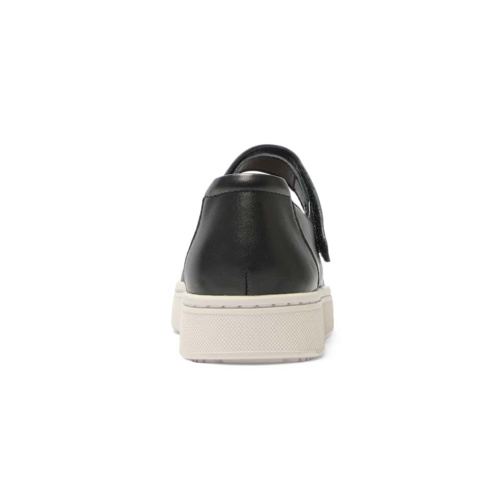 Albany Ballet Flat in Black Leather