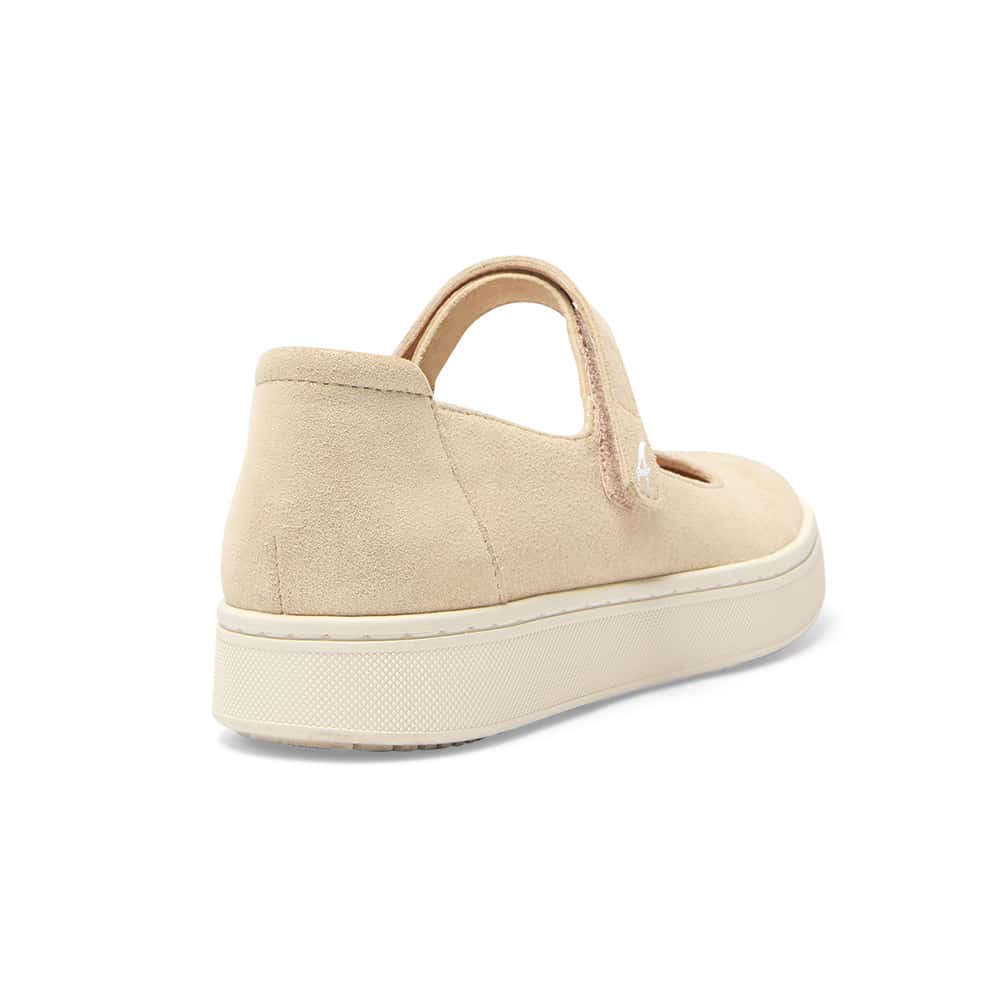 Albany Flat in Gold Metallic Suede Suede