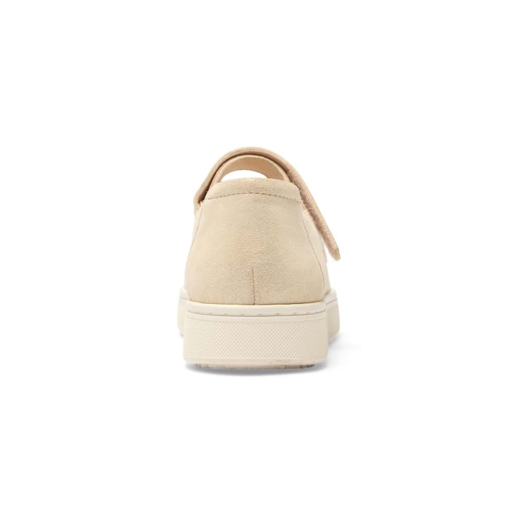 Albany Flat in Gold Metallic Suede Suede