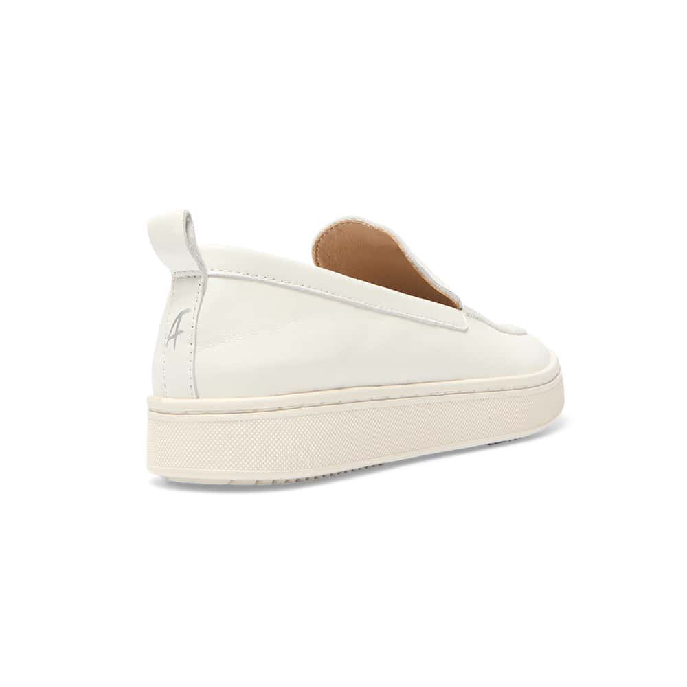 Angus Loafer in White Leather