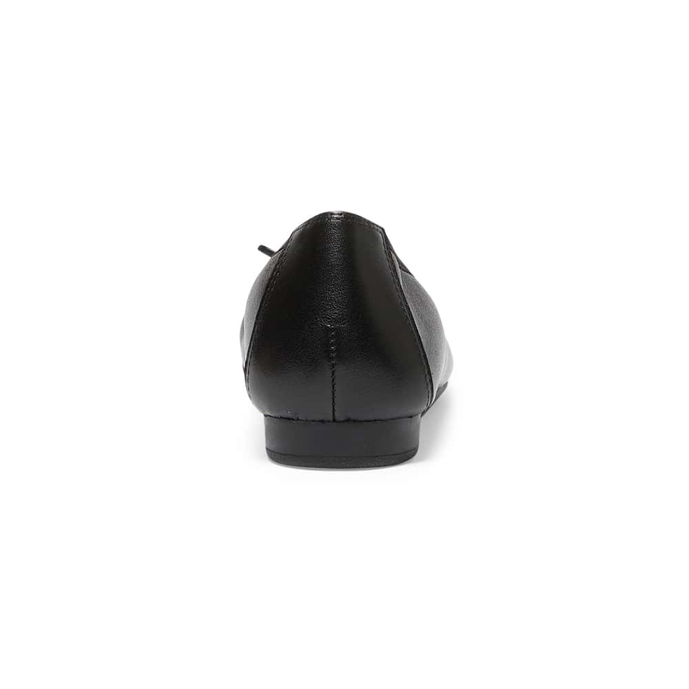 Belamy Ballet Flat in Black Leather