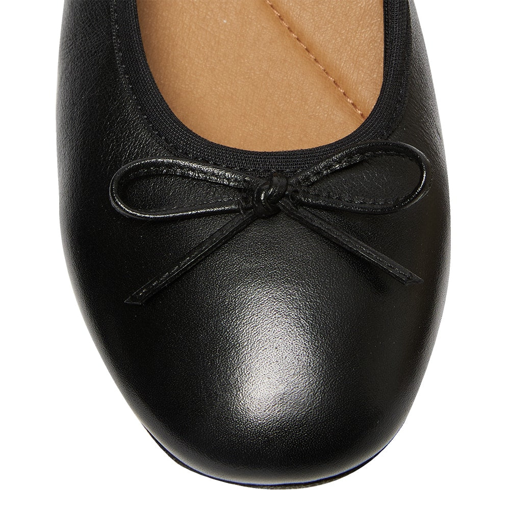 Belamy Ballet Flat in Black Leather