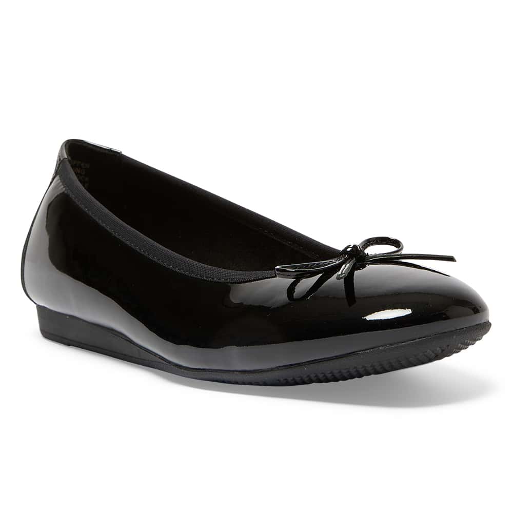 Belamy Ballet Flat in Black Patent