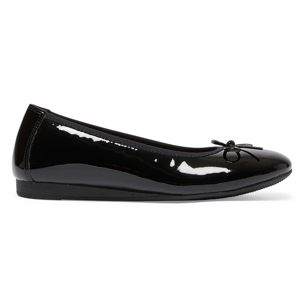 Belamy Ballet Flat in Black Patent
