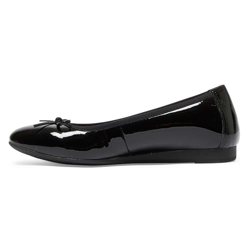 Belamy Ballet Flat in Black Patent