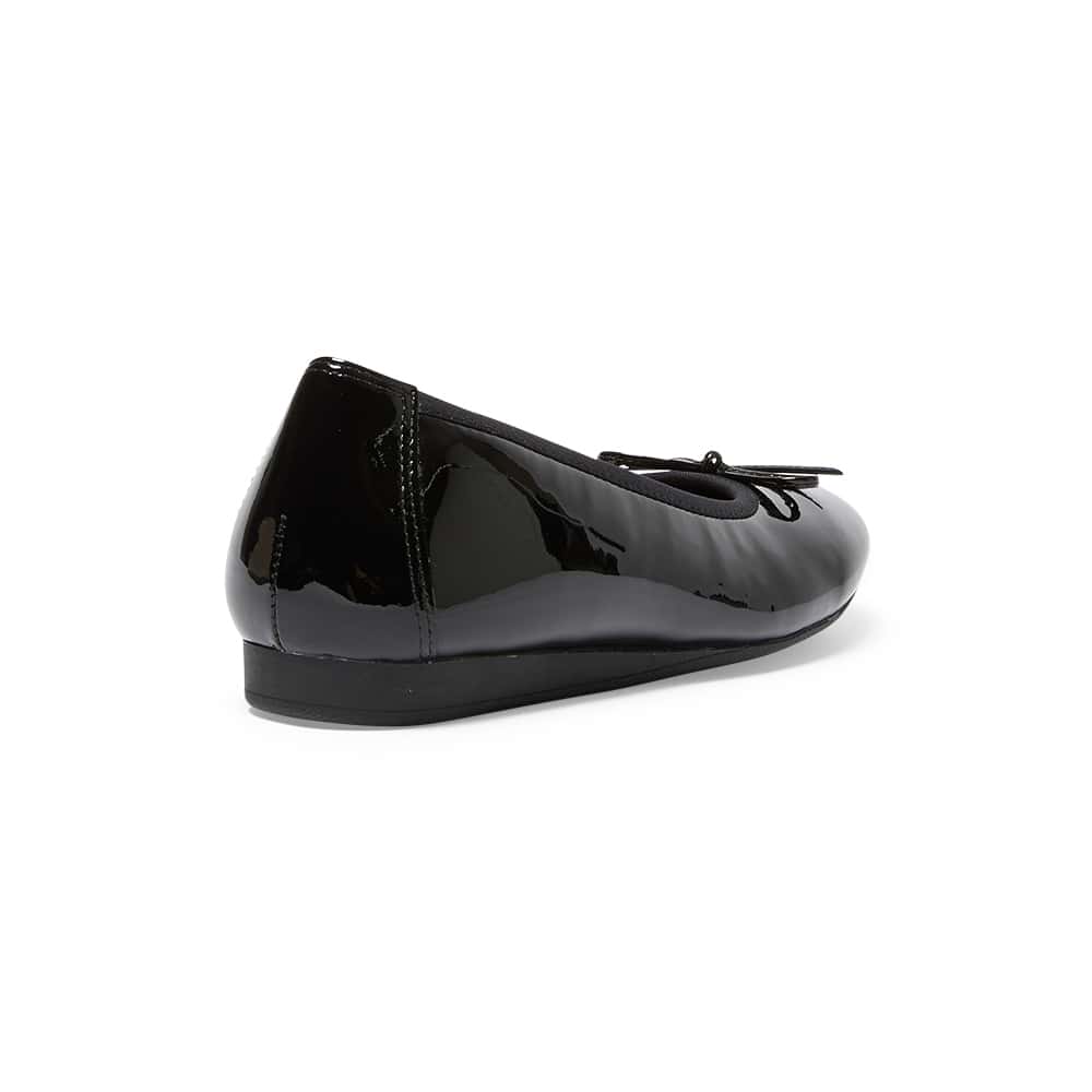 Belamy Ballet Flat in Black Patent