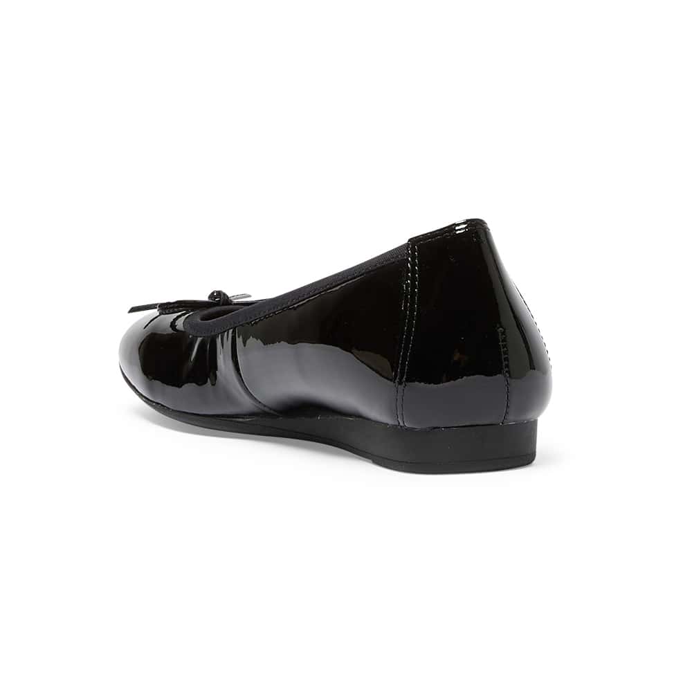 Belamy Ballet Flat in Black Patent