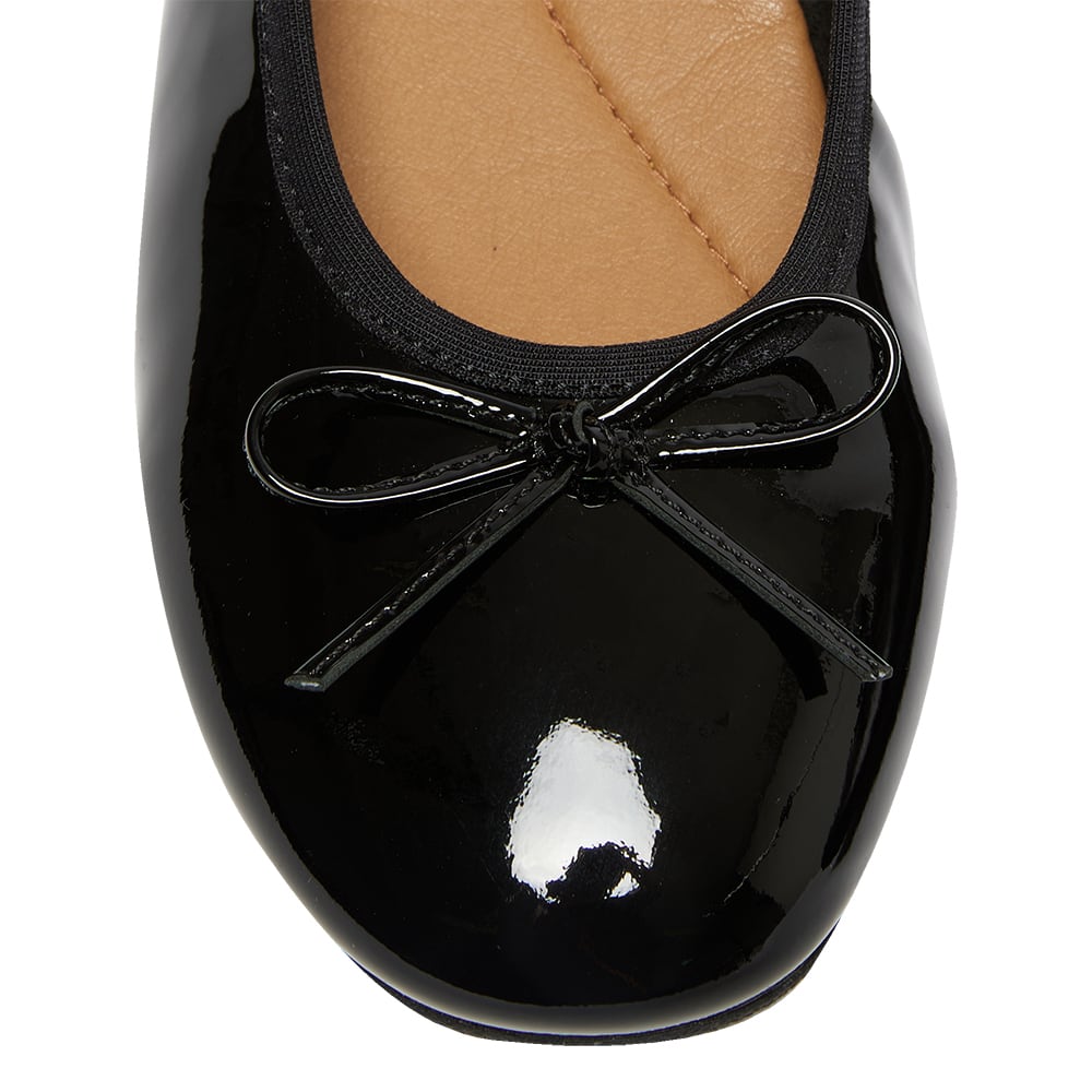 Belamy Ballet Flat in Black Patent