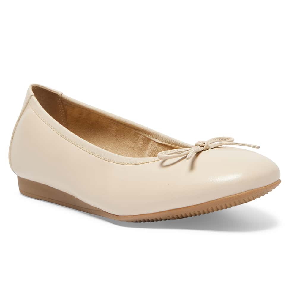 Belamy Ballet Flat in Nude Leather