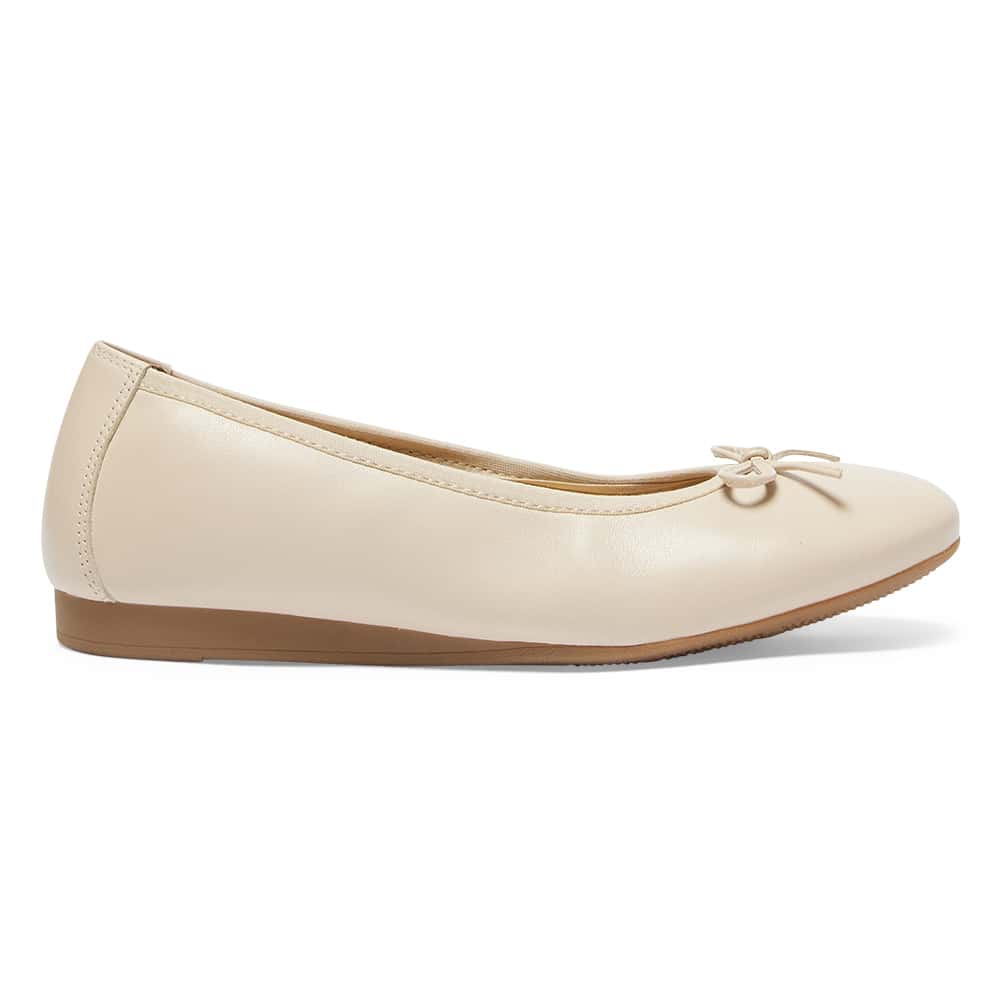 Belamy Ballet Flat in Nude Leather