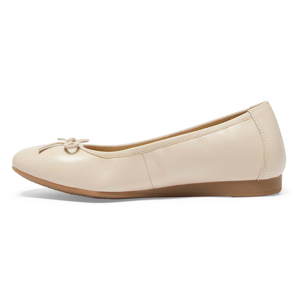 Belamy Ballet Flat in Nude Leather