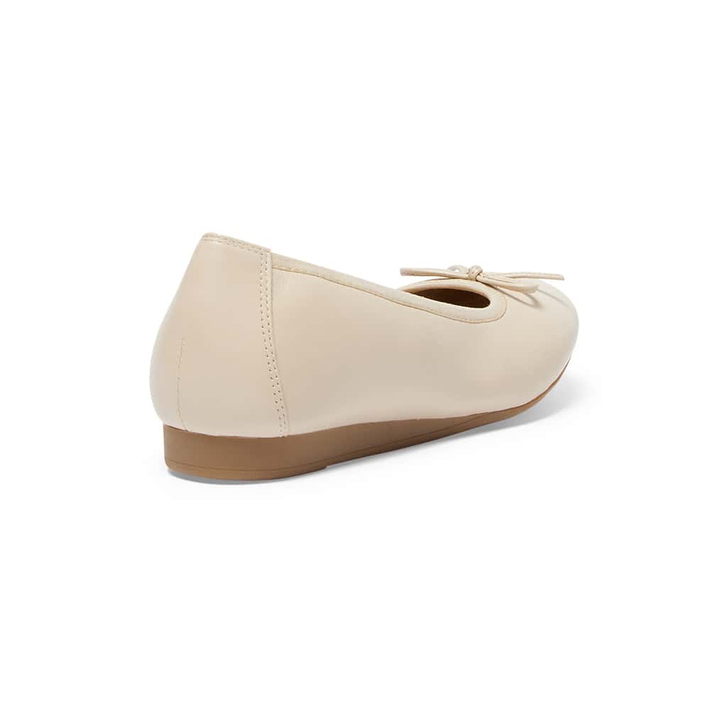 Belamy Ballet Flat in Nude Leather