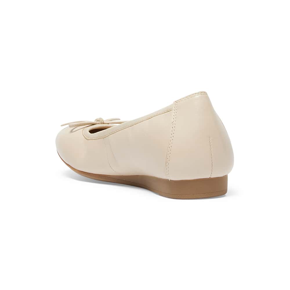 Belamy Ballet Flat in Nude Leather