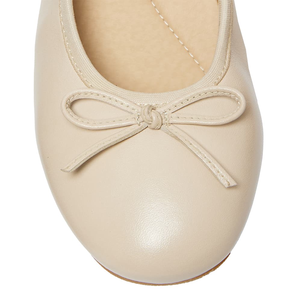 Belamy Ballet Flat in Nude Leather