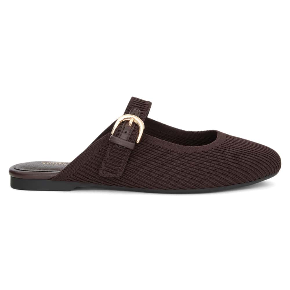 Della Ballet Flat in Chocolate Knit