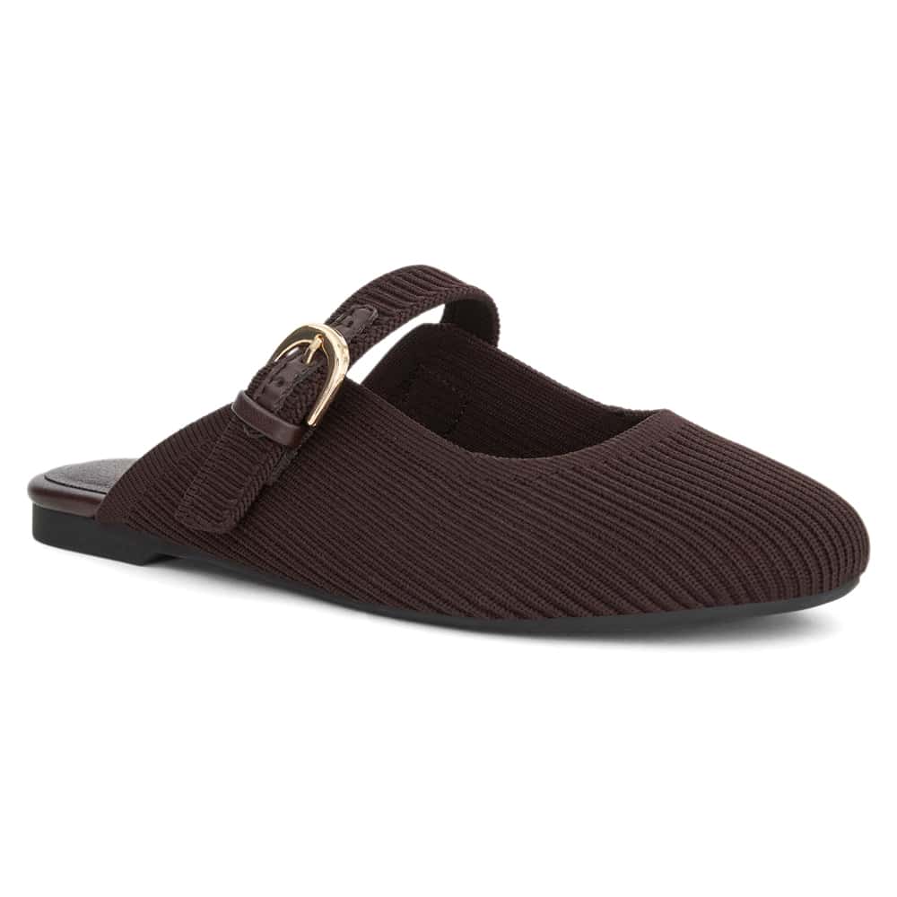 Della Ballet Flat in Chocolate Knit