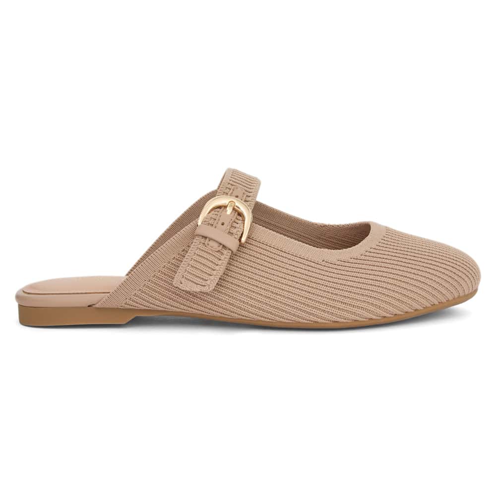 Della Ballet Flat in Taupe Knit