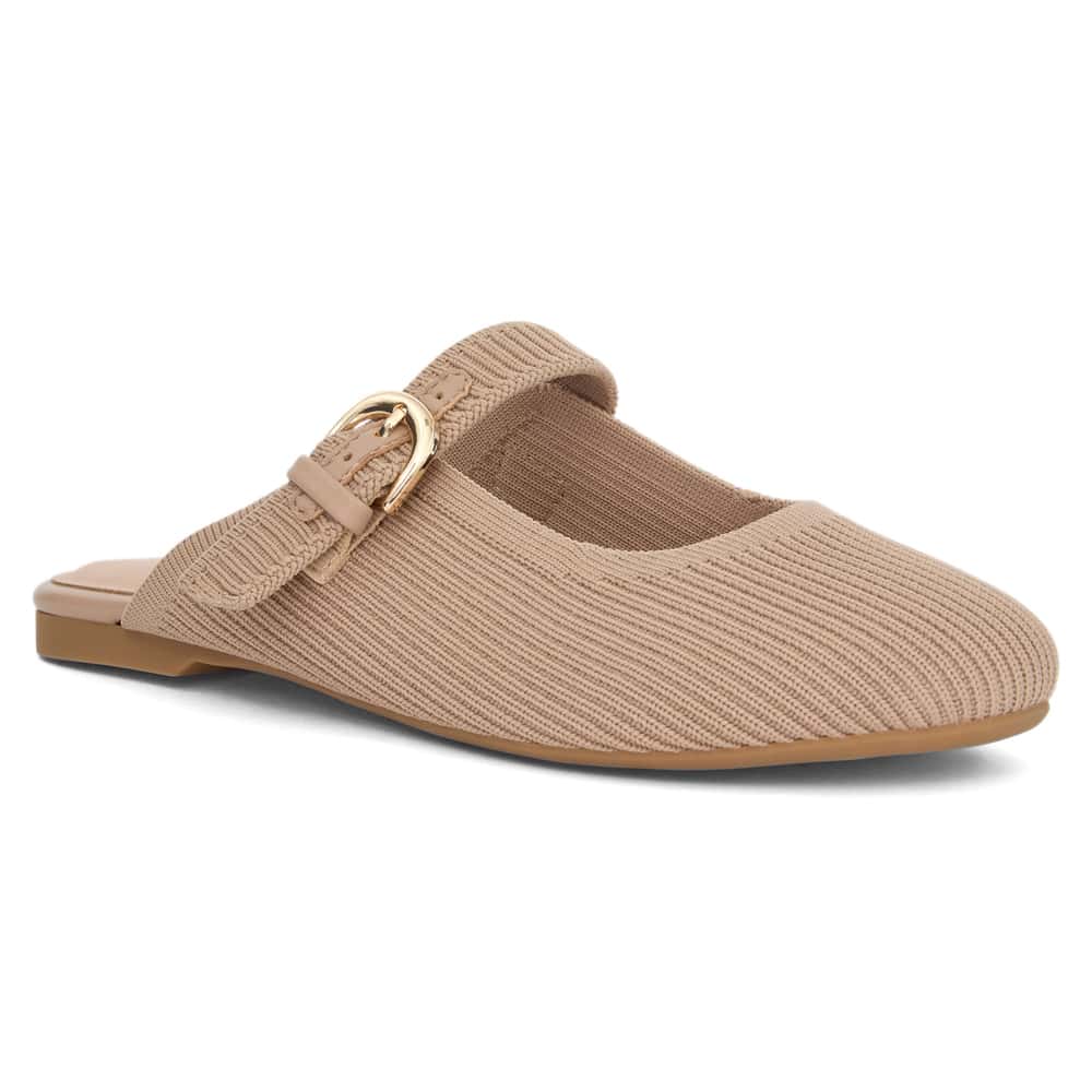 Della Ballet Flat in Taupe Knit