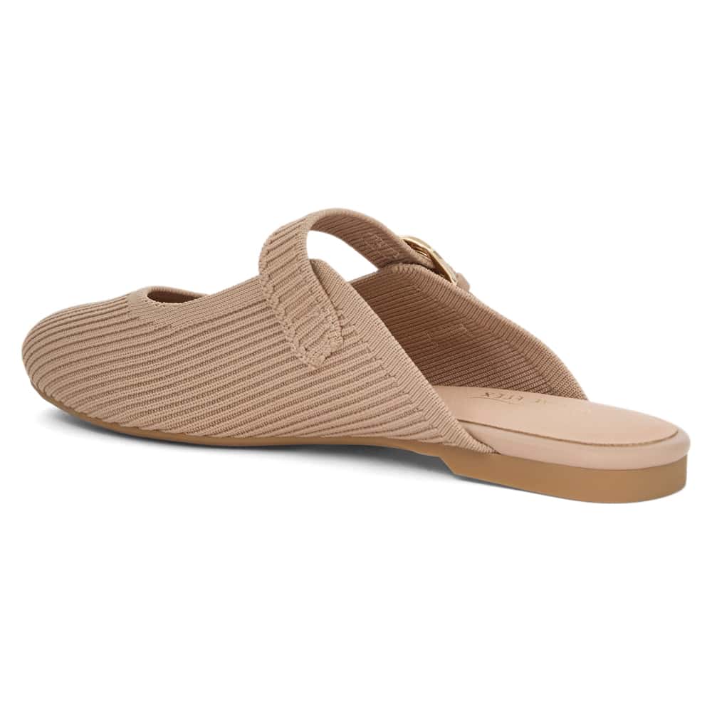 Della Ballet Flat in Taupe Knit