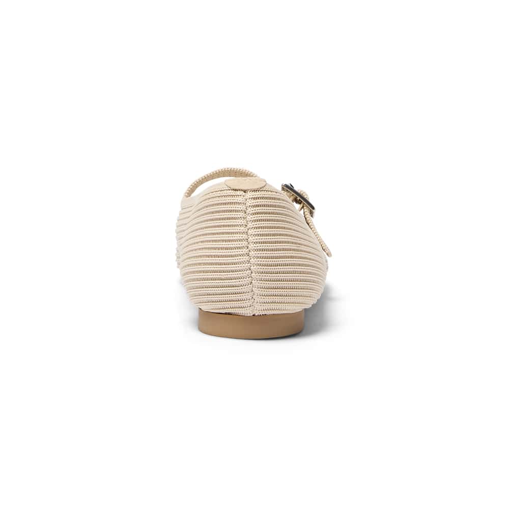 Jazz Ballet Flat in Beige Knit