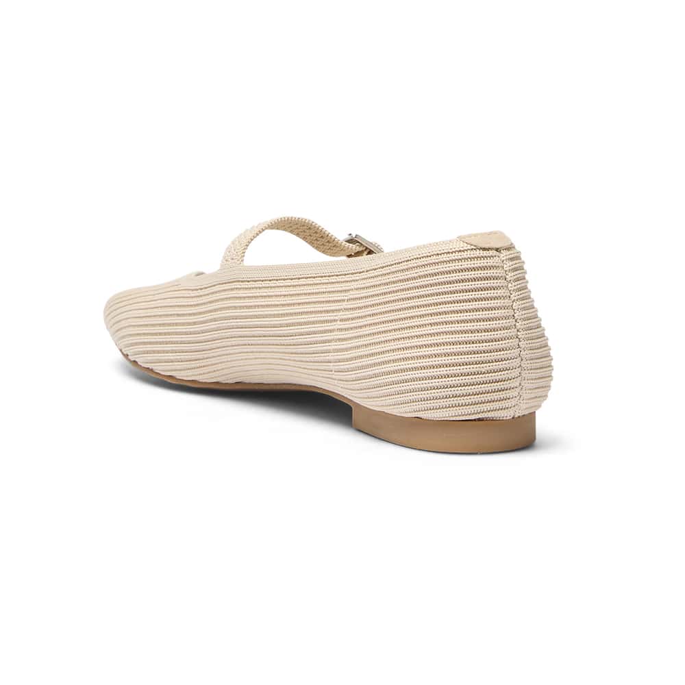 Jazz Ballet Flat in Beige Knit
