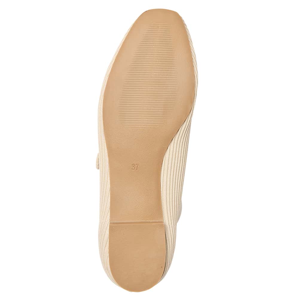 Jazz Ballet Flat in Beige Knit