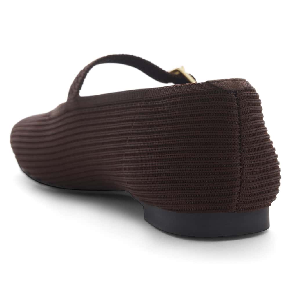 Jazz Ballet Flat in Chocolate Knit