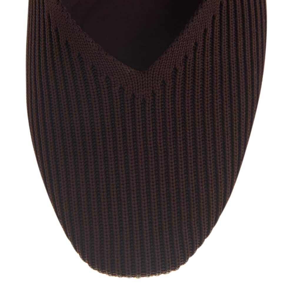 Jazz Ballet Flat in Chocolate Knit