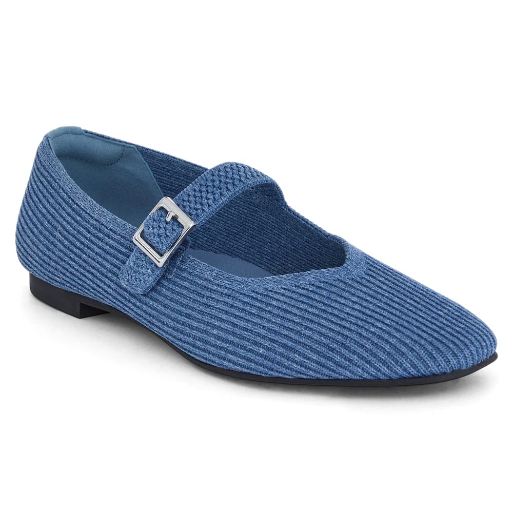 Jazz Ballet Flat in Denim Knit
