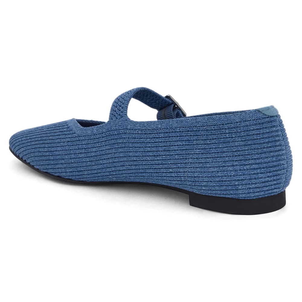 Jazz Ballet Flat in Denim Knit