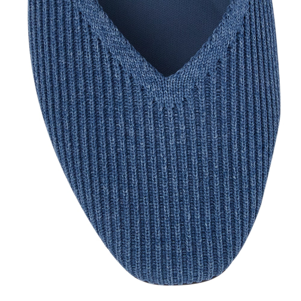 Jazz Ballet Flat in Denim Knit