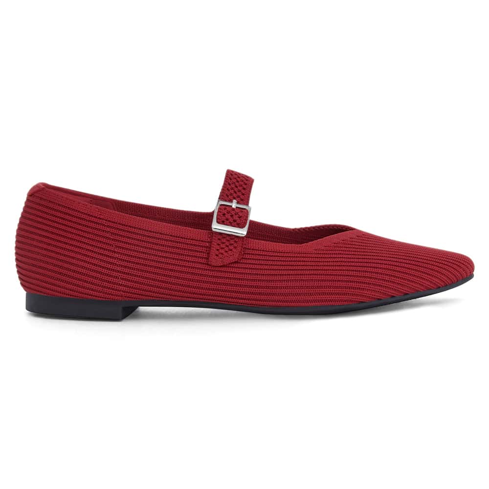 Jazz Ballet Flat in Red