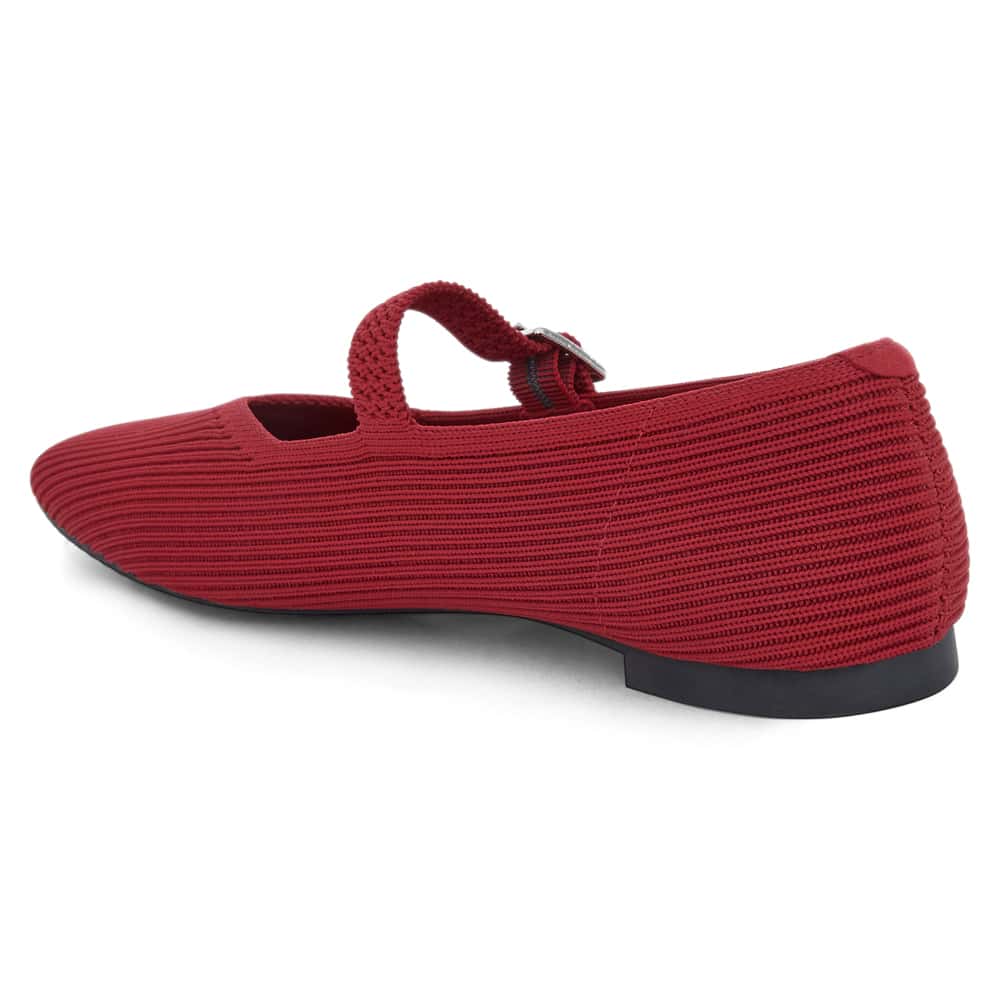 Jazz Ballet Flat in Red