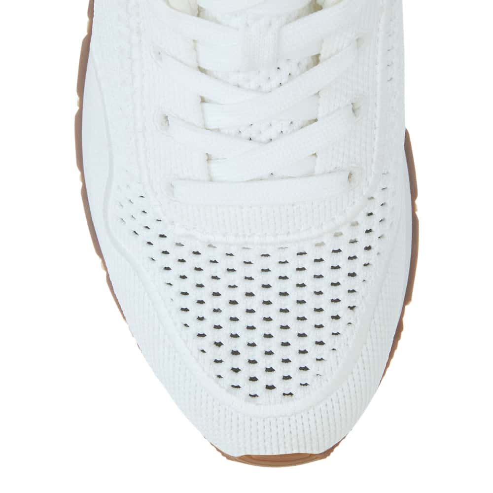 Jedy Sneaker in White Knit