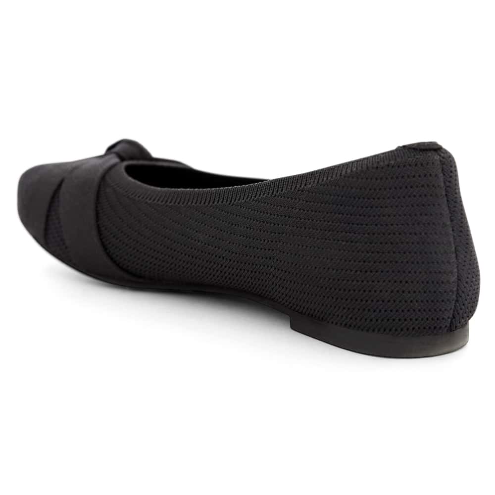Kayley Ballet Flat in Black/black
