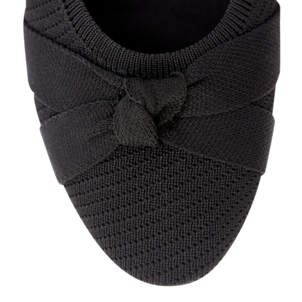 Kayley Ballet Flat in Black/black