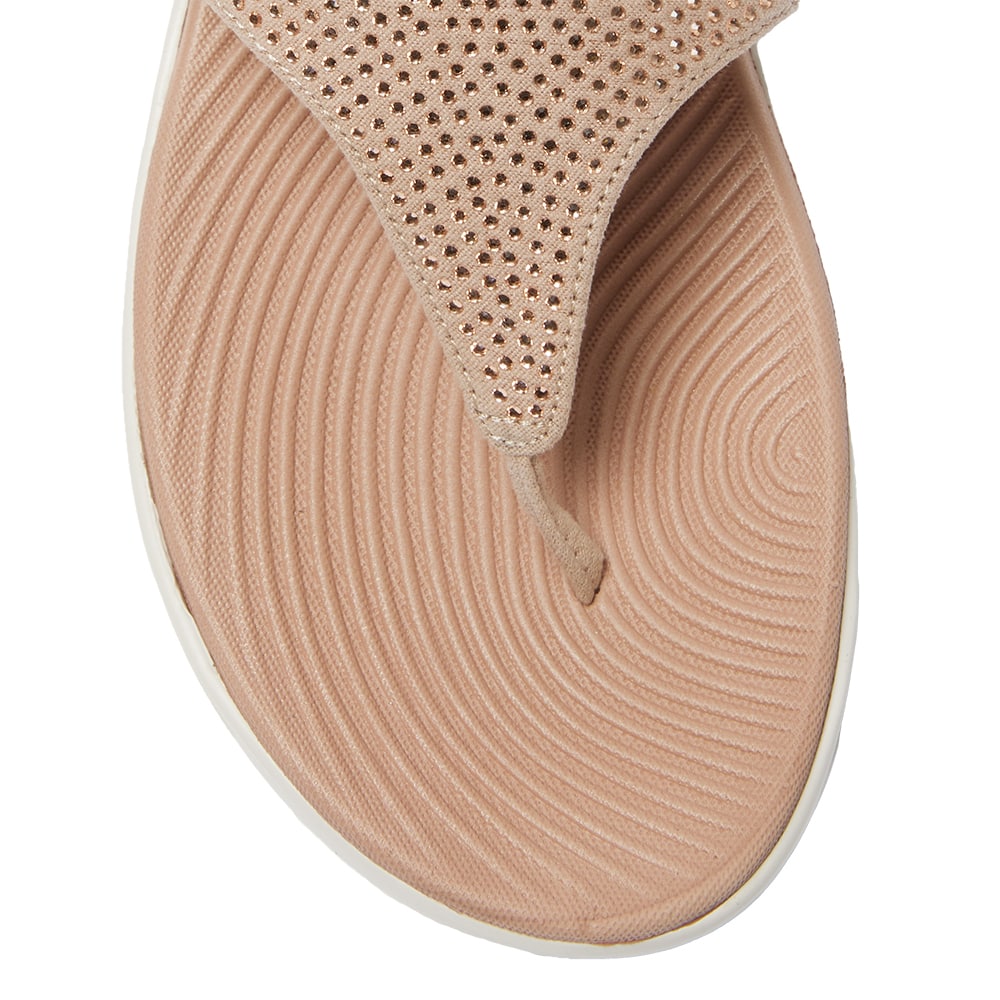 Lantern Wedge in Blush Diamante