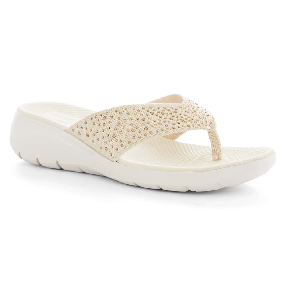 Largo Sandal in Beige Diamante