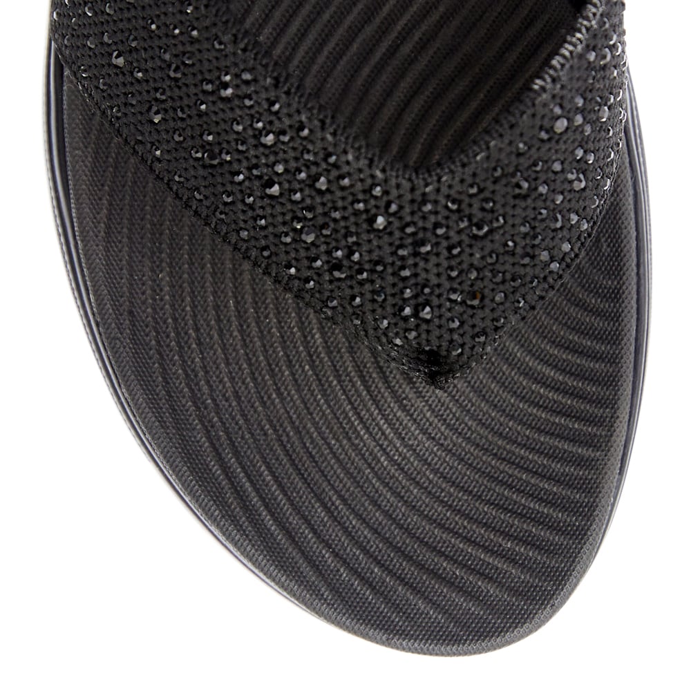 Largo Sandal in Black Diamante