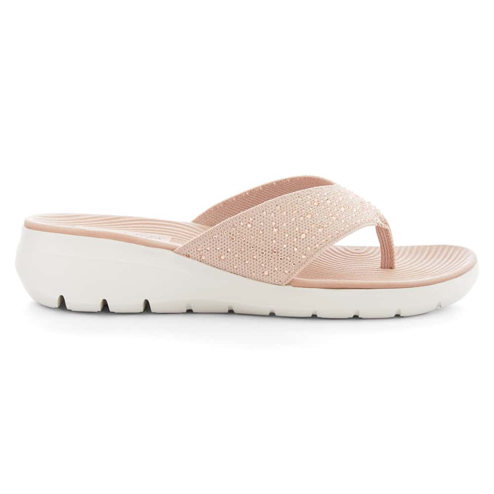 Largo Sandal in Blush Diamante