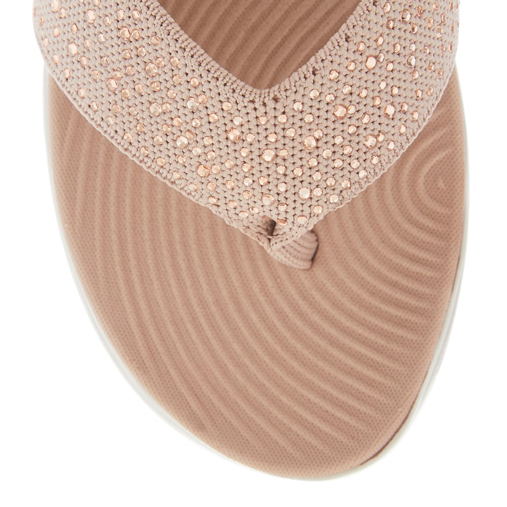 Largo Sandal in Blush Diamante