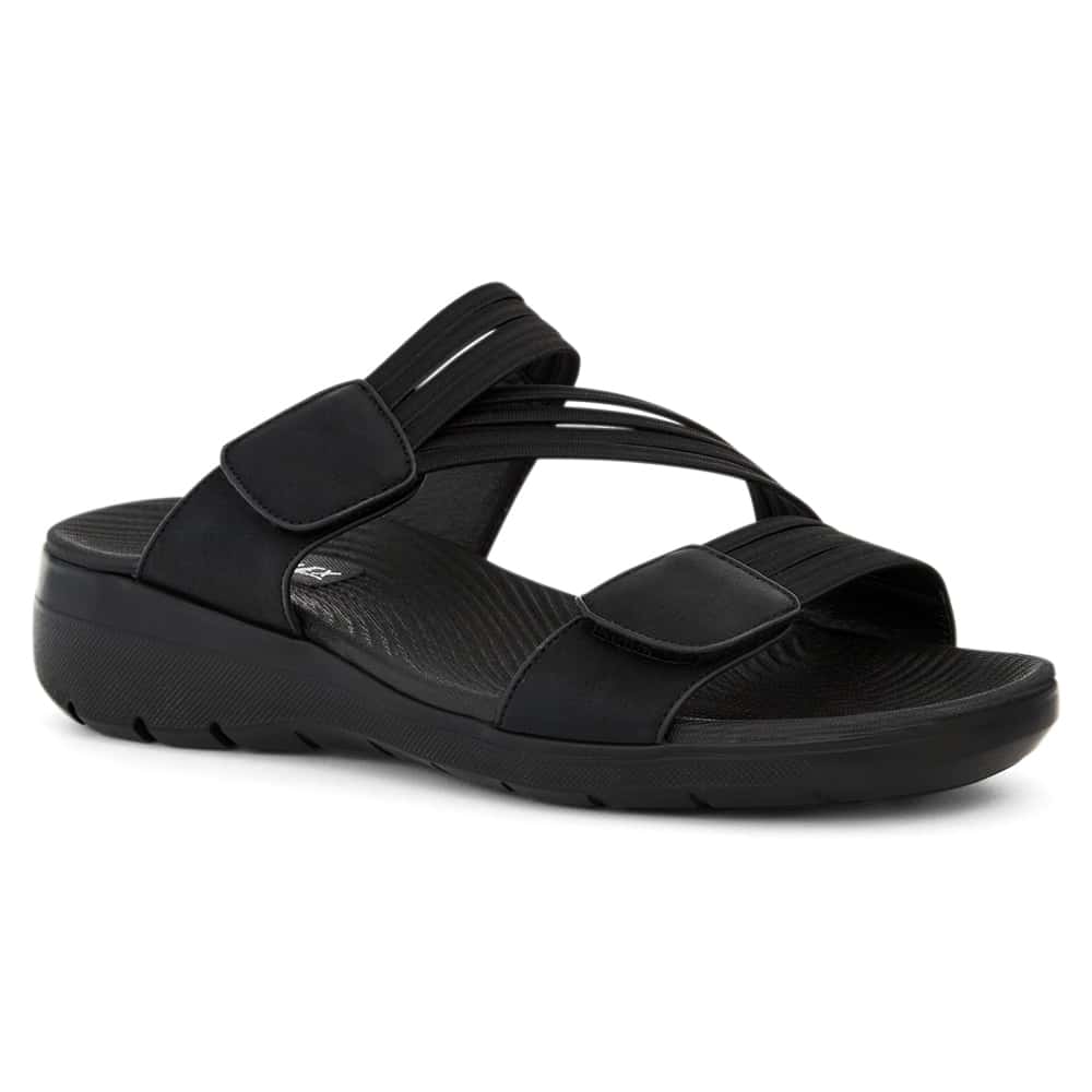 Layton Slide in Black On Black