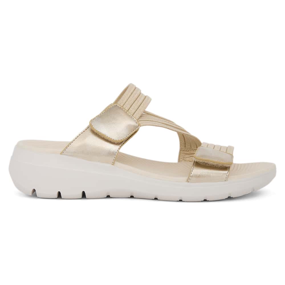 Layton Slide in Gold Multi