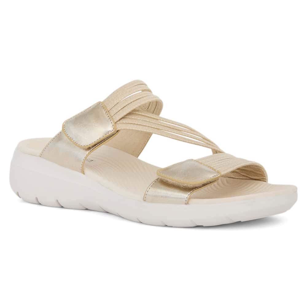 Layton Slide in Gold Multi