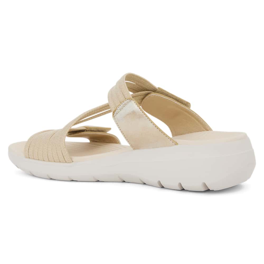 Layton Slide in Gold Multi