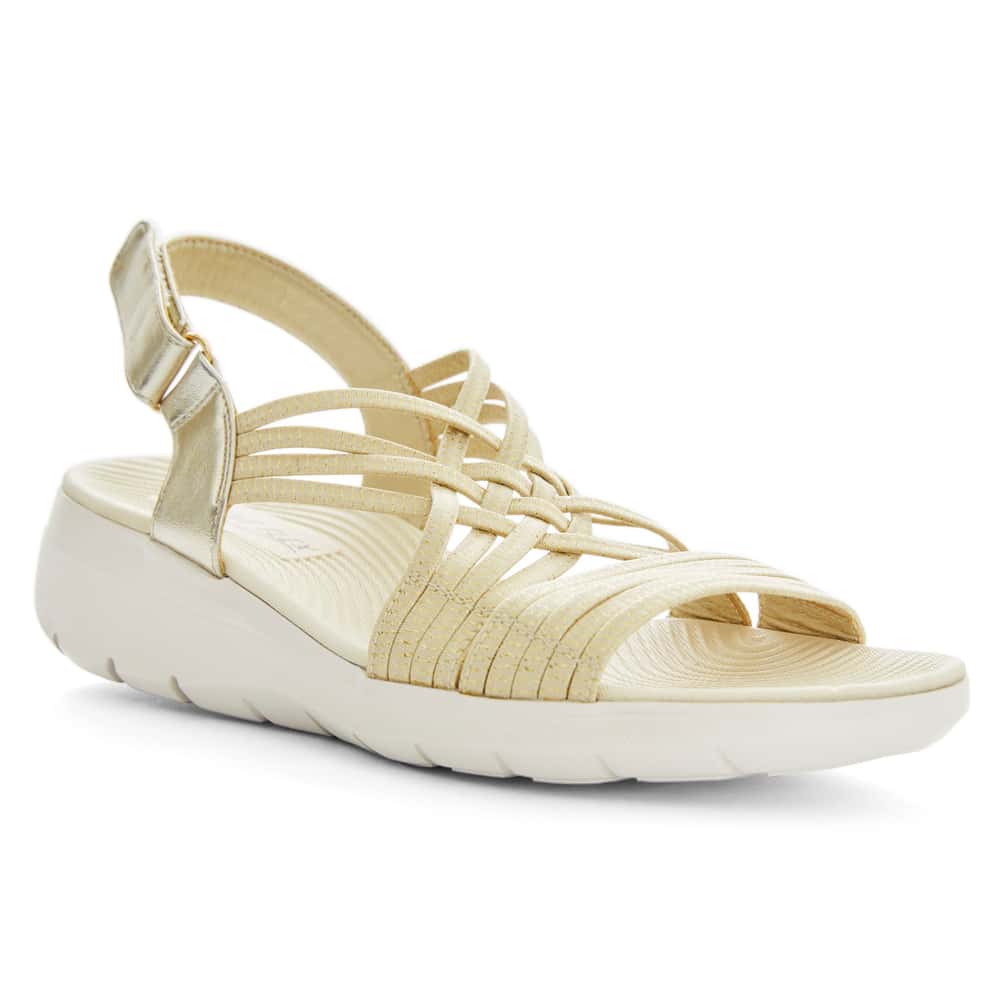 Luna Sandal in Gold Multi