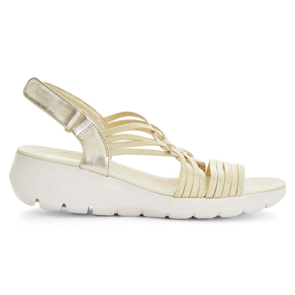 Luna Sandal in Gold Multi