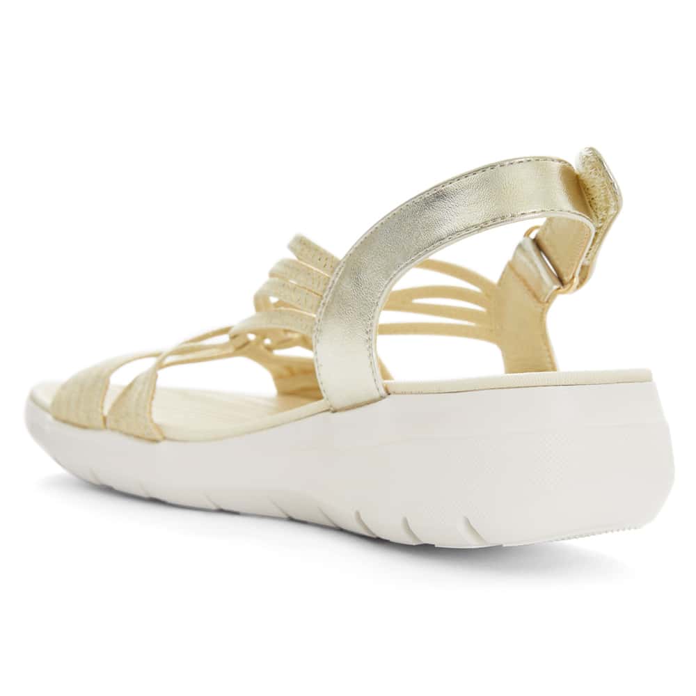 Luna Sandal in Gold Multi